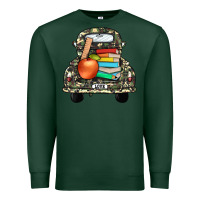Sports Green farm truck,back to school Premium Sweatshirt - JahusDesignShop