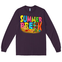 Plum summer break Long Sleeve Tee - texasbilliewilder