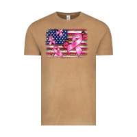Vintage Camel breast cancer american flag background Vintage Tee - BarkalooDesign