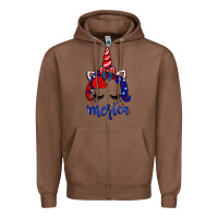 Chestnut 4th of July unicorn Zipper Hoodie - Neo Western