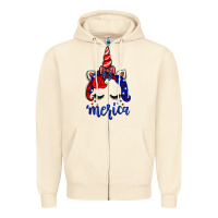 Sandshell 4th of July unicorn Zipper Hoodie - Neo Western