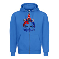 True Royal 4th of July unicorn Zipper Hoodie - Neo Western