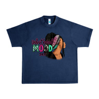Navy Unbothered mood 24:7 Urban Heavy Tee - RanaPortraitStore