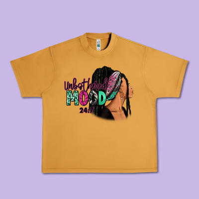 Unbothered Mood 24:7 Urban Heavy Tee Designed By Ranaportraitstore