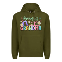 Army Green gymnastics grandma Premium Hoodie - MaliasSmallBusiness