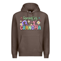 Coffee gymnastics grandma Premium Hoodie - MaliasSmallBusiness
