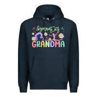 Navy gymnastics grandma Premium Hoodie - MaliasSmallBusiness