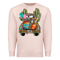 Pale Pink farm truck,back to school Premium Sweatshirt - JahusDesignShop