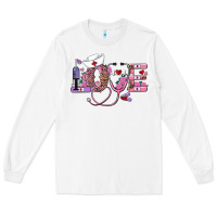 White valentine's day nurse love Long Sleeve Tee - RanaPortraitStore