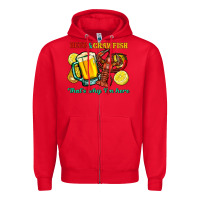 Red beer&crawfish that's why i'm here Zipper Hoodie - FaDigitalArtStudio
