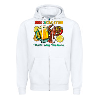 White beer&crawfish that's why i'm here Zipper Hoodie - FaDigitalArtStudio