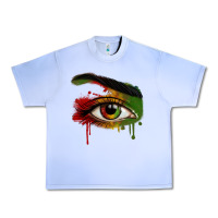 Grape Ice Watercolor Juneteenth eyes Urban Heavy Tee - RanaPortraitStore