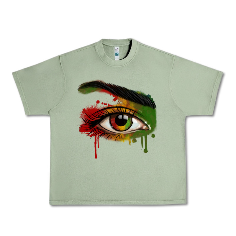 Watercolor Juneteenth Eyes Urban Heavy Tee by RanaPortraitStore | Teevron
