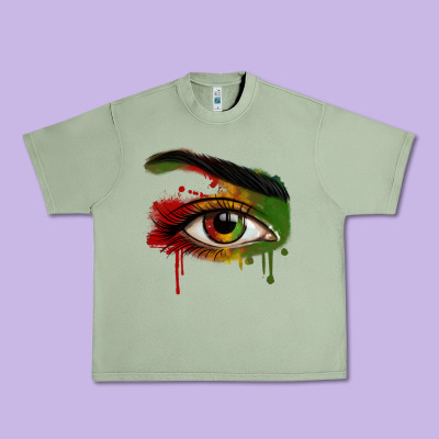 Watercolor Juneteenth Eyes Urban Heavy Tee Designed By Ranaportraitstore