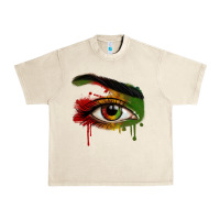Sandshell Watercolor Juneteenth eyes Urban Heavy Tee - RanaPortraitStore