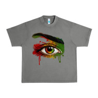 Tornado Watercolor Juneteenth eyes Urban Heavy Tee - RanaPortraitStore