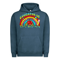 Pigment Midnight Navy educator of tiny humans Urban Hoodie - NancyCooperArtShop