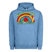 Pigment Pebble Blue educator of tiny humans Urban Hoodie - NancyCooperArtShop