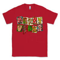 Red Merry Vibes Classic Tee - FaDigitalArtStudio