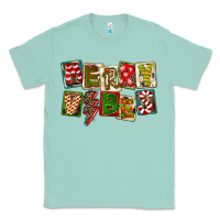 Seafoam Merry Vibes Classic Tee - FaDigitalArtStudio