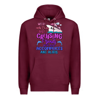 Burgundy we're more than just cruising friends Premium Hoodie - MaliasSmallBusiness