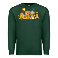 Sports Green childhood cancer ribbon and coffee cups Premium Sweatshirt - AdoDesignShop