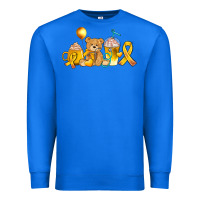 True Royal childhood cancer ribbon and coffee cups Premium Sweatshirt - AdoDesignShop