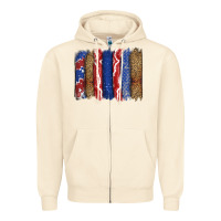 Sandshell 4th of July brushstroke Zipper Hoodie - CowGirlArtShop