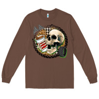 Chestnut race skull Long Sleeve Tee - Zillion Design Studio