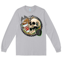Moon Dust race skull Long Sleeve Tee - Zillion Design Studio