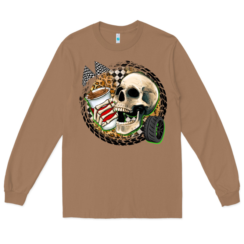 Race Skull Long Sleeve Tee by Zillion Design Studio | Teevron