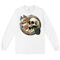 White race skull Long Sleeve Tee - Zillion Design Studio