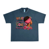 Midnight Navy What other think of me is none of my business afro Urban Heavy Tee - RanaPortraitStore