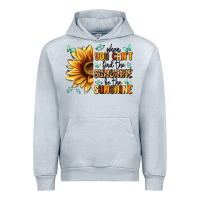 Heather Grey when you can't find the sunshine be the sunshine Urban Hoodie - MaliasSmallBusiness