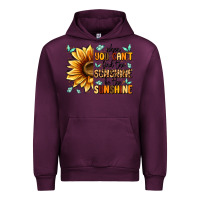 Mauve Wine when you can't find the sunshine be the sunshine Urban Hoodie - MaliasSmallBusiness