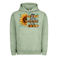 Pigment Oil Green when you can't find the sunshine be the sunshine Urban Hoodie - MaliasSmallBusiness