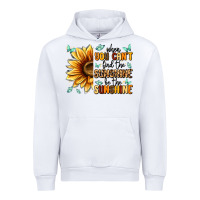 White when you can't find the sunshine be the sunshine Urban Hoodie - MaliasSmallBusiness