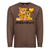 Chestnut childhood cancer and cancer ribbon Premium Sweatshirt - AdoDesignShop