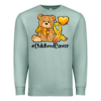 Childhood Cancer And Cancer Ribbon Premium Sweatshirt | Teevron
