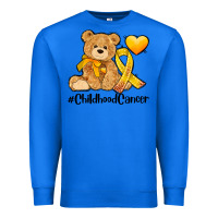 True Royal childhood cancer and cancer ribbon Premium Sweatshirt - AdoDesignShop