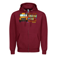 Burgundy captain of struggle bus busdriver Zipper Hoodie - CowhideDigitalArt