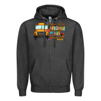 Charcoal Heather captain of struggle bus busdriver Zipper Hoodie - CowhideDigitalArt