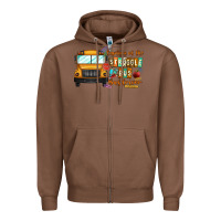 Chestnut captain of struggle bus busdriver Zipper Hoodie - CowhideDigitalArt
