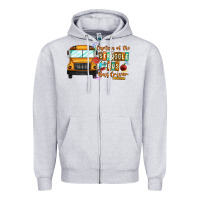 Heather Grey captain of struggle bus busdriver Zipper Hoodie - CowhideDigitalArt