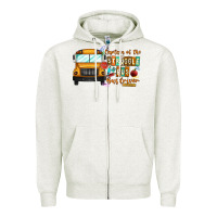 Oatmeal Heather captain of struggle bus busdriver Zipper Hoodie - CowhideDigitalArt