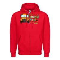 Red captain of struggle bus busdriver Zipper Hoodie - CowhideDigitalArt