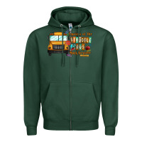 Sports Green captain of struggle bus busdriver Zipper Hoodie - CowhideDigitalArt