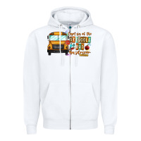 White captain of struggle bus busdriver Zipper Hoodie - CowhideDigitalArt