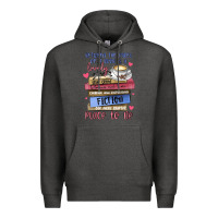 Charcoal Heather between the pages of a book is lovely place to be Premium Hoodie - MaliasSmallBusiness