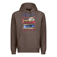 Coffee between the pages of a book is lovely place to be Premium Hoodie - MaliasSmallBusiness